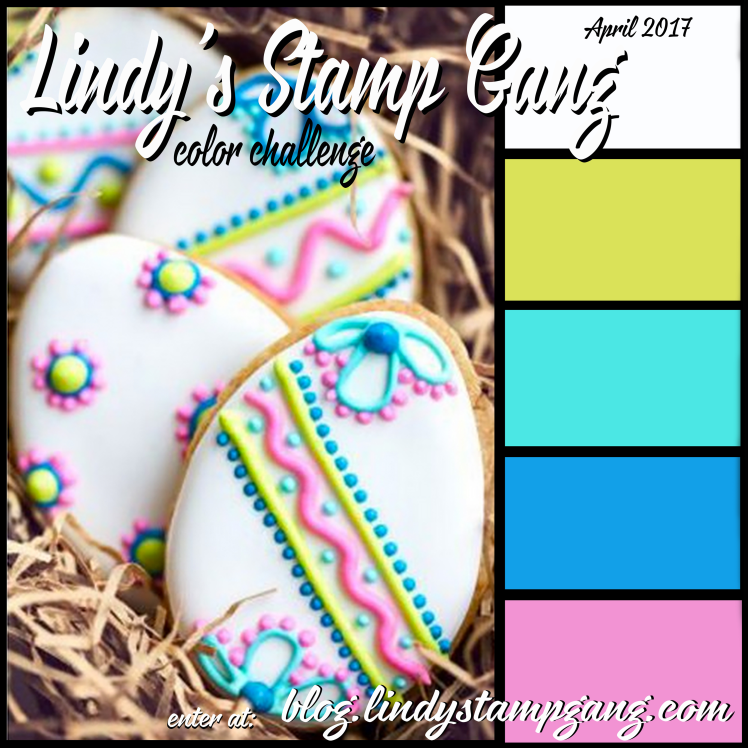 Lindy's Stamp Gang April Color Challenge