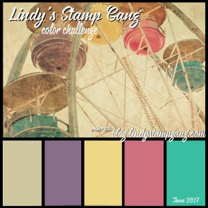 Lindy's Stamp Gang June Color Challenge